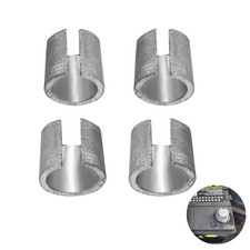 2 Pairs Universal Battery Post Terminal Shims, Car Silver