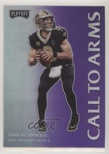 2020 Panini Playoff Call to Arms Purple Prizm Drew Brees #CA-8 09if