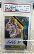 2020 Panini Prizm WNBA - Signatures Becky Hammon #SG-BHM Gold Prizm /10 - PSA 9