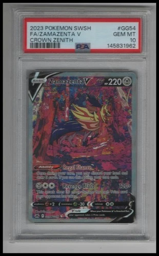 2023 Pokemon SWSH Crown Zenith #GG54 FA Zamazenta V PSA 10 GEM MINT