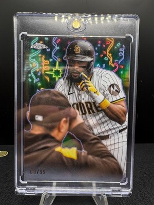 2025 Topps Chrome Update #CT-1 Fernando Tatis Jr. Celebración Green /99