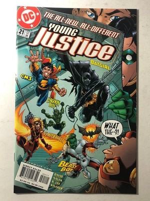 Young Justice #21 DC Comics 2000 Batgirl Beast Boy Todd Nauck Modern Age