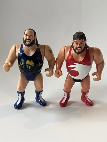 WWF Tag Team Earthquake Typhoon Natural Disasters Hasbro Series 3 1992 WWE