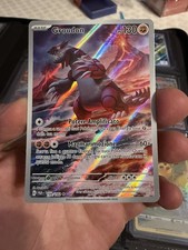 Carta Pokemon GROUDON AR ILLUSTRAZIONE RARA PAR 199/182 PARADOSSO TEMPORALE ITA