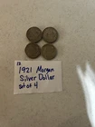 1921 Morgan Silver Dollar Set Of 4 #12