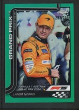 2025 LANDO NORRIS 253/299 TOPPS CHROME MCLAREN FORMULA 1 TEAM GREEN F1