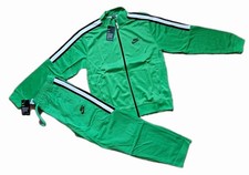 Nike Track Suit Mens Full Zip Jacket Pants Zip Pockets Green 3XL. New