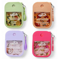 Wish Hand Sanitizer Spray 4 Pack Travel Size 1.2oz Each Hydrating Moisturizing