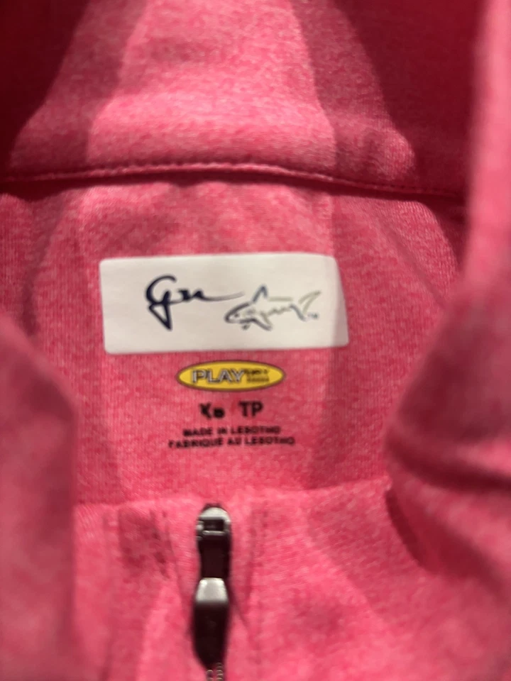 PGA National Mujer Rosa Cuarto Cremallera Pullover Top | Elástico Golf Ropa Activa XS Foto 4 de 4