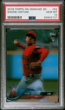2018 Topps On Demand 3D BASE and MOTION Shohei Ohtani Rookie PSA 10