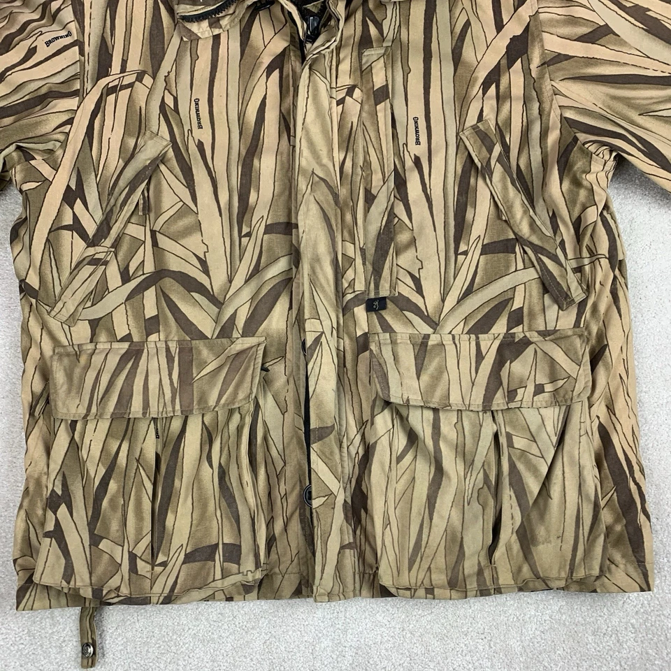 Винтажный коричневый Cattail камуфляж охотничья куртка мужской размер XL Gore-Tex нейлона открытый - Изображение 4 из 4
