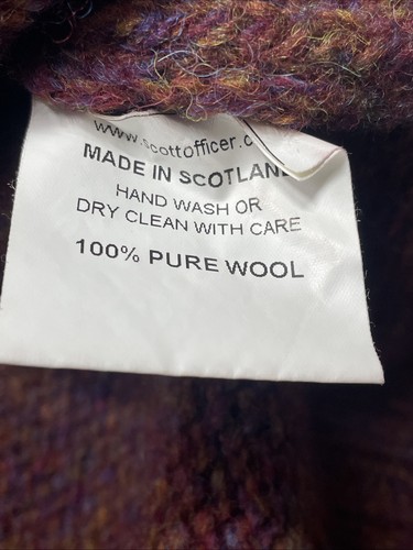 Scott Officer 1/4 Zip Pullover Gr. L (38-40) Russett Pure Wool Made in Scotland - Bild 17 von 17