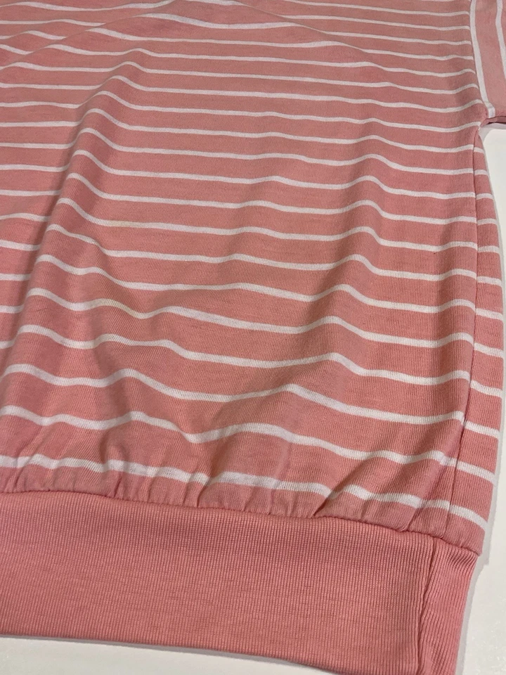 Top Vintage American Impressions Rayas Talla M Preppy EE. UU. Abuela Años 80 Foto 2 de 4