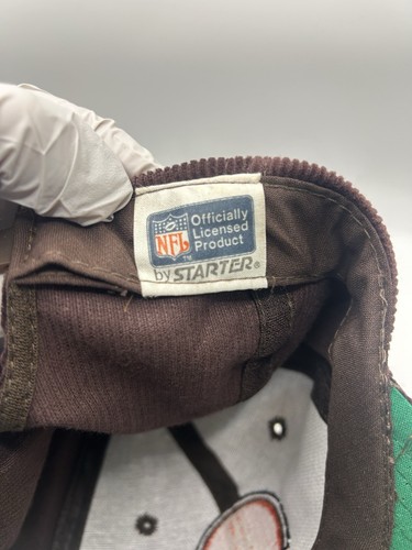 VINTAGE 1980s NFL STARTER EASTPORT CLEVELAND BROWNS EMBROIDERED CORDUROY HAT! - Picture 9 of 11