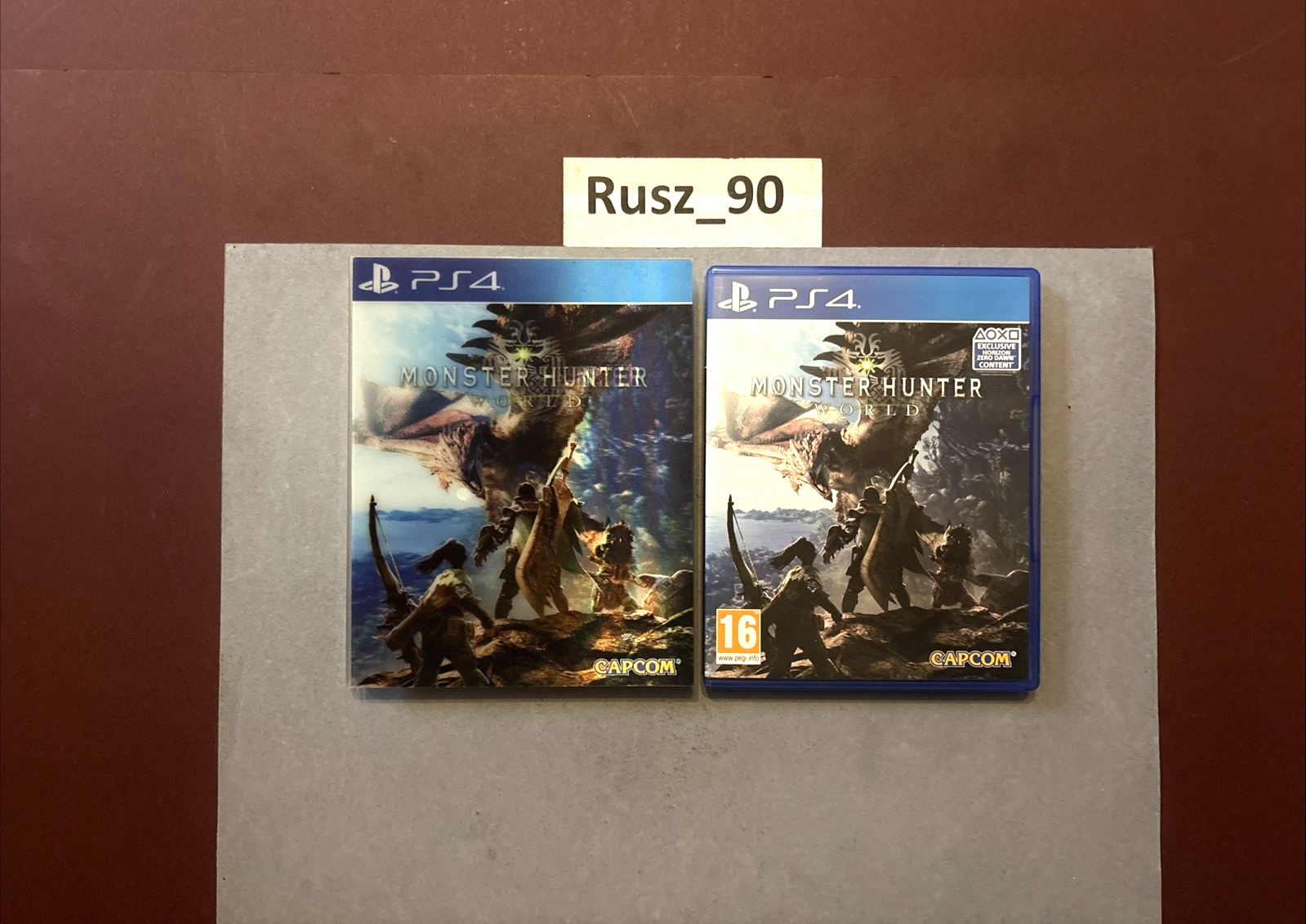 Monster Hunter World PS4/5 Lenticular Sleeve Edition 2018 UK PAL IN EXC COND