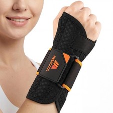 MEENCOOL Carpal Tunnel Wrist Brace Night Support, Medium, right black