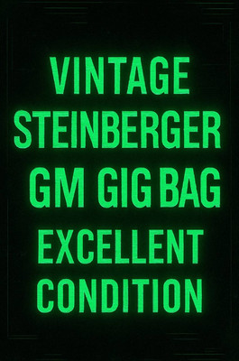 Vintage Steinberger  GM Gig Bag   Excellent Condition