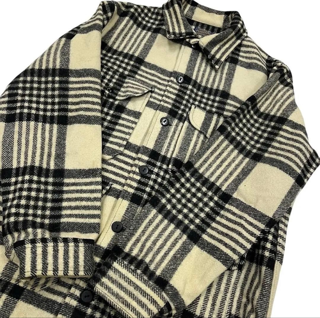 Pendleton 60s Wool Jacket Check Pattern Made in U… - image 6