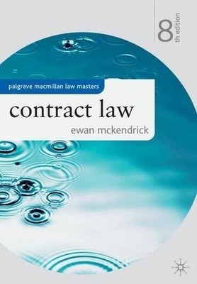 Contract Law (Palgrave Macmillan Law Masters), Very Good Books