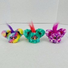 2023 Furby Furblets Mini Electronic Plush With Clips Lot of 3- Tested And Works