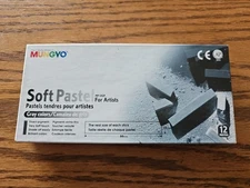 Mungyo Soft Pastels MP-12GP - 12 Pastels - NOS - Gray Colors Assortment 