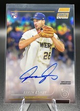 2022 Topps Stadium Club Chrome Aaron Ashby Gold Refractor Auto /50 Brewers