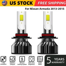 9006/HB4 LED Headlight Bulbs Kit Low Beam For Nissan Armada 2013-2015 6000k