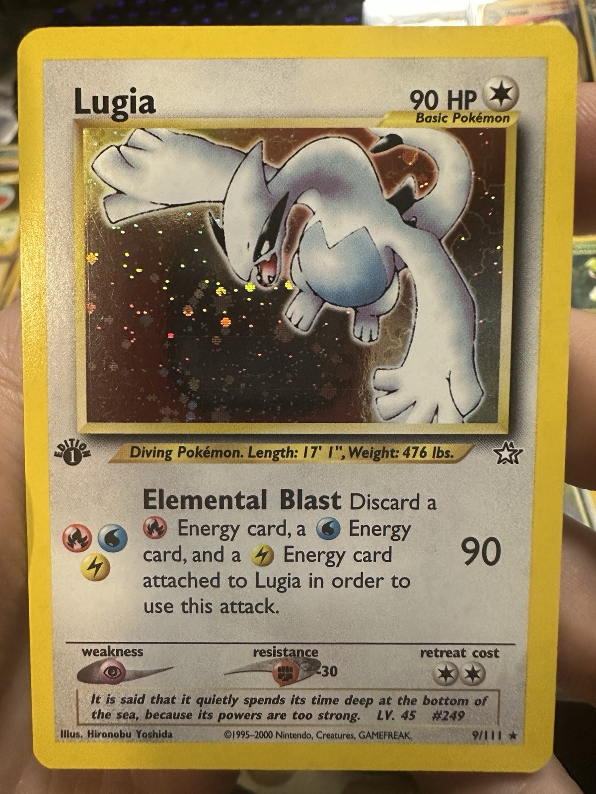 Pokemon Neo Genesis First Edition Lugia 9/111 2000 1st B NM
