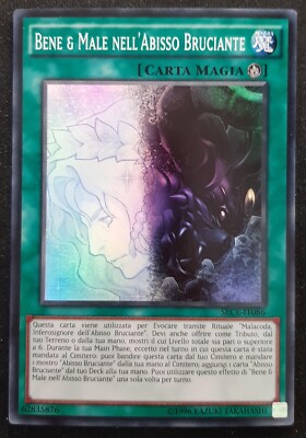 GUT & BÖSE IM BRENNENDEN ABGRUND Super Rare auf Italienisch SECE-IT047 YUGIOH