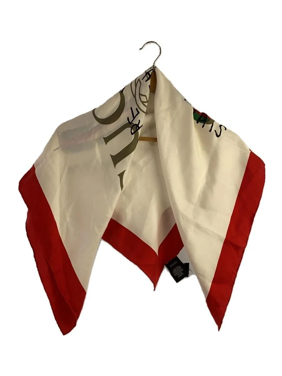 Foulard femme GUCCI blanc motif complet occasion
