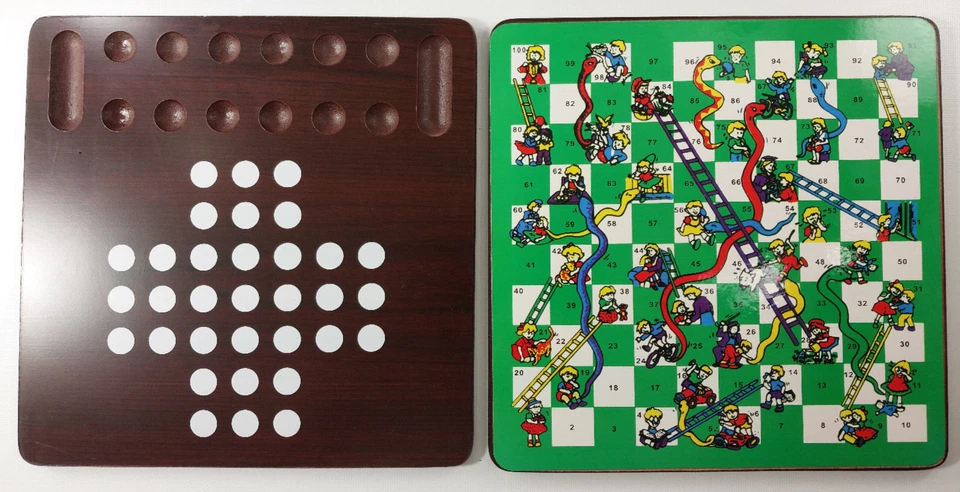 Cardinal 12 In 1 Wood Game Center - Family Favorite Classic Games - COMPLETE - Image 4 of 4