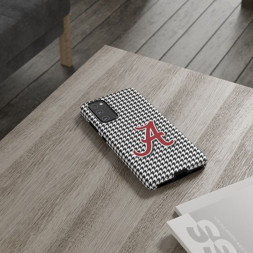 Alabama Houndstooth Phone Case, Tough Cases, College Fan Gear, Initial A - 第 264/266 張圖片
