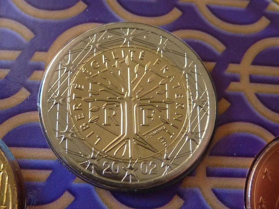 2 EURO FRANCE 2002 BU FDC scellée sous vide !!! - Photo 1/2