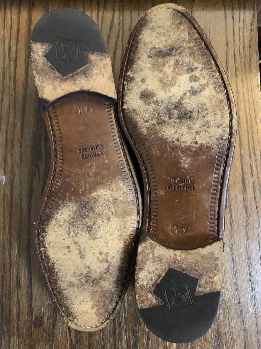 Caporicci Genuine Alligator Cap Toe Shoes, Made in Italy  display picture 1