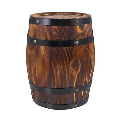 #ad GANAZONO Wood Wine Barrel Whiskey Barrel Bucket Vintage Flower Planter Contai... $61.69