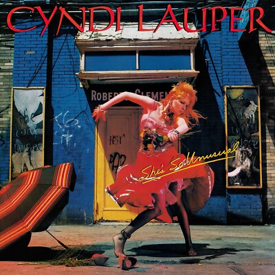 CYNDI LAUPER She's So Unusual BANNER HUGE 4X4 Ft Fabric Poster