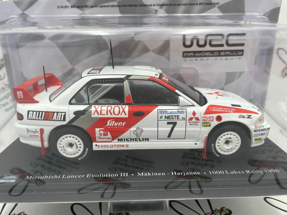 DIE CAST 1/24 " MITSUBISHI LANCER EVOLUTION III MAKINEN 1996 " - Immagine 2 di 2
