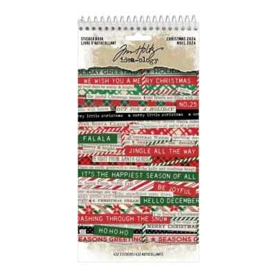 NEW Tim Holtz Idea-ology Sticker Book Christmas 2024 TH94415