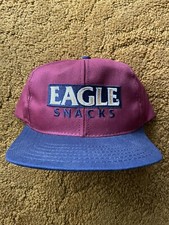 VINTAGE EAGLE SNACKS SNAP BACK HAT MADE IN USA