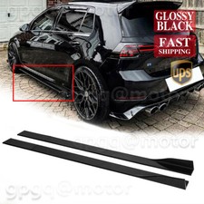 For Vw Golf R Gti Mk7 15-19 Performance Winglet Gloss Black Side Skirt Extension For Vw Golf R Gti Mk7 15-19 Performance Winglet Gloss Black Side Skirt Extension