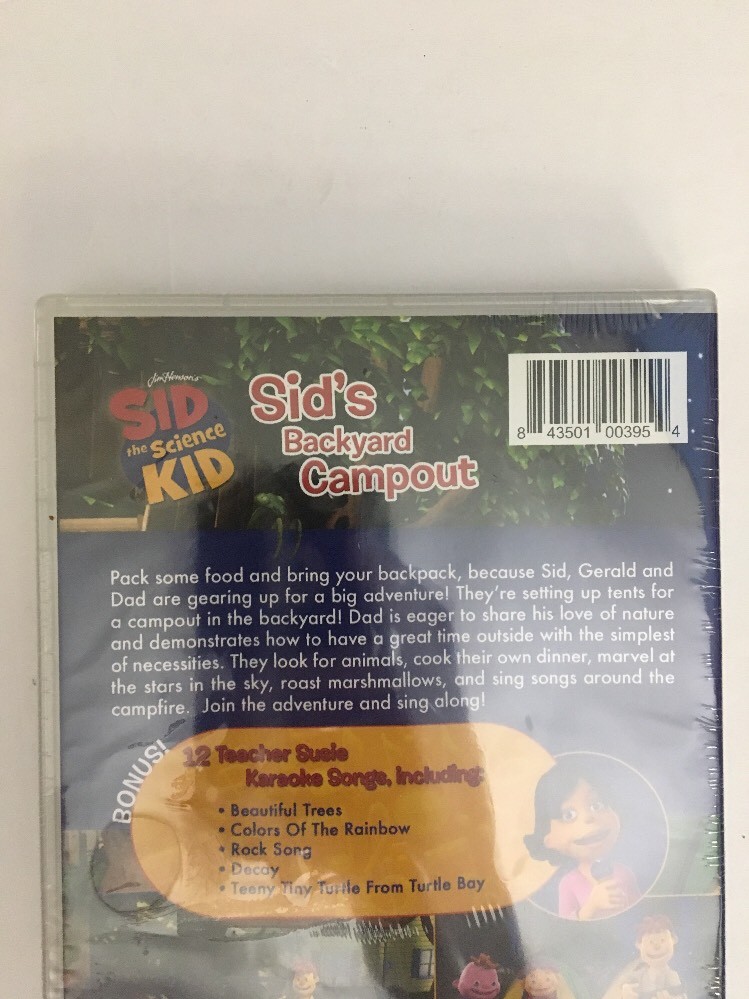 Sid the Science Kid:Sids Backyard Campout DVD 2011-RARE VINTAGE