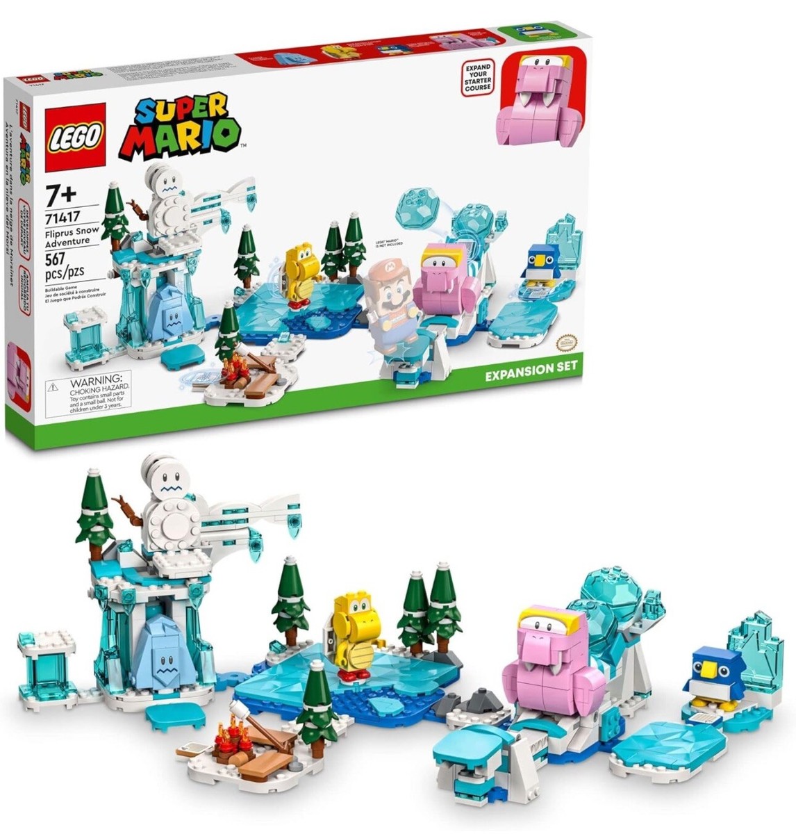 マリオ NEW IN BOX LEGO SUPER MARIO Fliprus Snow Adventure 567pcs SEALED