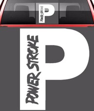 Powerstroke Turbo Diesel Vinyl Decal Sticker Super Duty Ford 8 White Powerstroke Turbo Diesel Vinyl Decal Sticker Super Duty Ford 8 White