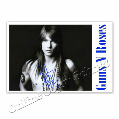 Axl Rose von Guns N Roses   °  Autogrammfoto  