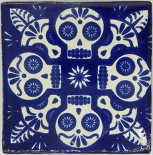Mexican Tile Folk Art Handmade Talavera Backs...