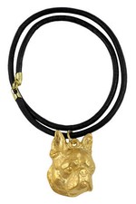 Boston Terrier, American Gentleman - Dog necklace, gold-plated pendant for dog f