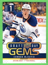 2018-19 Connor McDavid Upper Deck NHL Draft Day Gems #GEM03