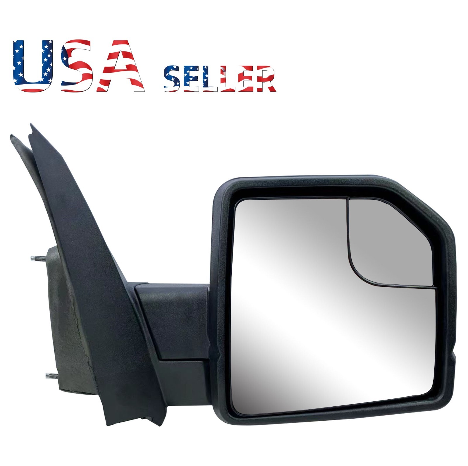 Brock Aftermarket Replacement Part Passenger Side Power Mirror Paint-to-Match Black Without Heat