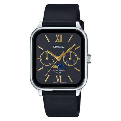 Casio Moonphase Quartz Leather Strap MTP-M305L-1A2VDF Apple Watch style