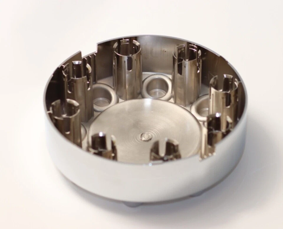 Set of 4 New Chrome 4x4 Wheel Center Caps Replacement for 2005-2018 F250 F350 SR - Image 3 of 3